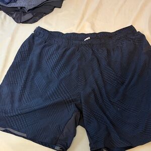 Lululemon Athletica Men's Dark Blue Patterned surge 6” inseam Shorts